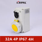 KRIPAL 삼상 32A IP67 연동 스위치 소켓 IEC 표준