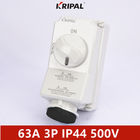 IP44 63A 3P 단일 상 IEC 연결 전기 스위치 소켓