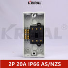 IP66 2P 20A 440V 방수 절연 스위치 호주 표준
