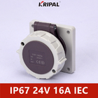 48V 32A IP67 3P 저전압 패널 장착 소켓 IEC 표준