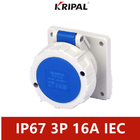 16A 3P 220V IP67 방수 산업 소켓 보편적인 IEC 기준