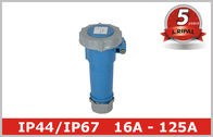 파란 IP44 산업 전원 소켓 핀 및 소매 전기 연결관