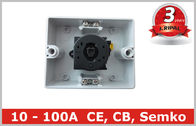 폴리탄산염 상자 IP65 10A 16A 20 Amp 로터리 스위치 방수 절연체
