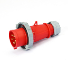 방습인 빨간 IP67 산업적 맞물린 스위치 소켓 플러그 16A 5 막대기